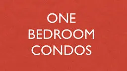 1 Bedroom Condos in and around Richmond Virginia