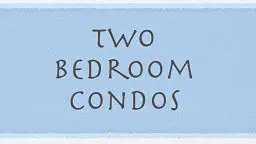 2 Bedroom Condos in and around Richmond Virginia